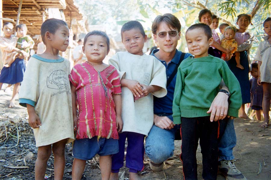 Steve with children from Rose Mu's orphanage.