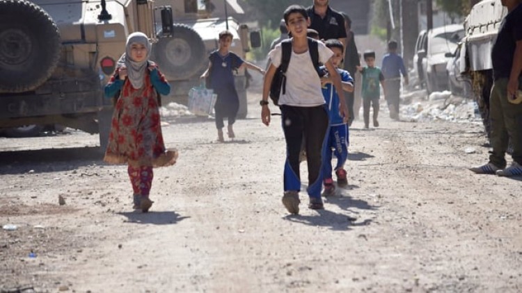 Fleeing ISIS in Mosul